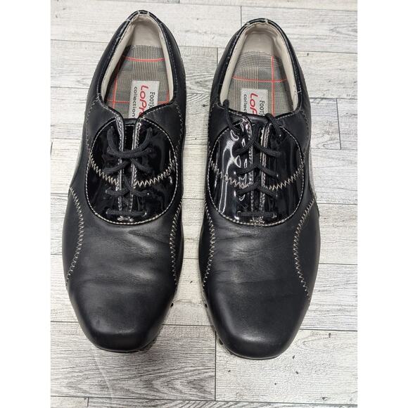 FootJoy FJ LoPro Collection 97092 Women's Golf Shoe Black Size 8.5 Lace-Up EUC - Picture 6 of 7
